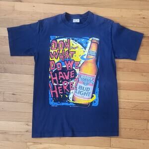 Vintage Tee Jays Sof Tee Bud Light Beer Graphic T-Shirt 1997 Large single stitch